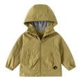 thumbnail image 1 of TEDOYE Toddler Boys Windbreaker Jacket For Kids Lightweight Hooded Zipper Coats Outdoor Casual School Jacket For Boys Age 2-13 Years Holiday Wear, 6-7 Years, 1 of 3