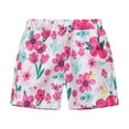 thumbnail image 1 of TEDOYE Toddler Child Boys Girls Swim Shorts Casual Style Floral Printing Summer Hawaii Holiday Beach Floral Swimming Trunks Relaxed Fit Wear, 5-6 Years, 1 of 5