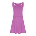 thumbnail image 1 of TEDOYE Toddler Girls Summer Casual Sleeveless Dress Solid Color Slim Fit Tennis Dress For Kids Comfortable Stretchy Waistband Outdoor Play Dress Relaxed Fit Wear, 4-5 Years, 1 of 6