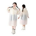 thumbnail image 1 of TEDOYE Toddler Summer Autumn Boys Girls Plain Color Buttoned Thick Poncho Raincoats Rain Ponchos Lovely Wear, 4-9 Years, 1 of 3