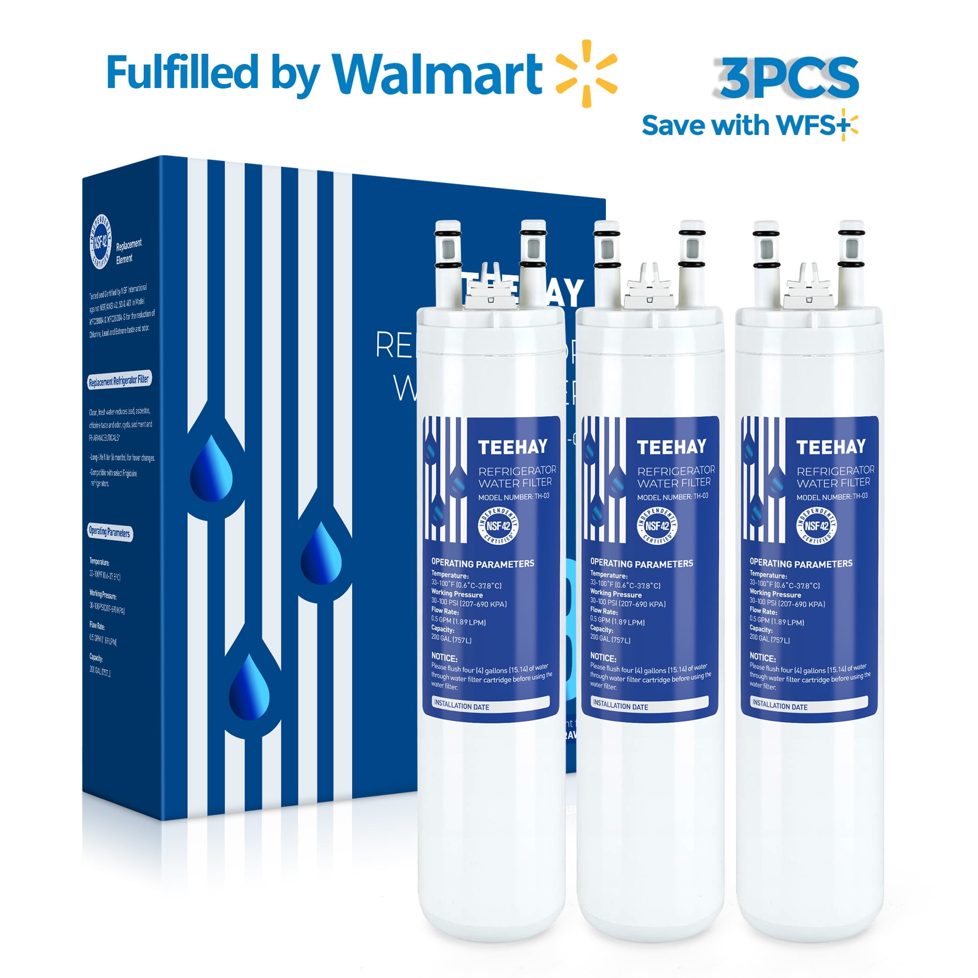 TEEHAY ULTRAWF Water Filter Replacement for Frigidaire ULTRAWF