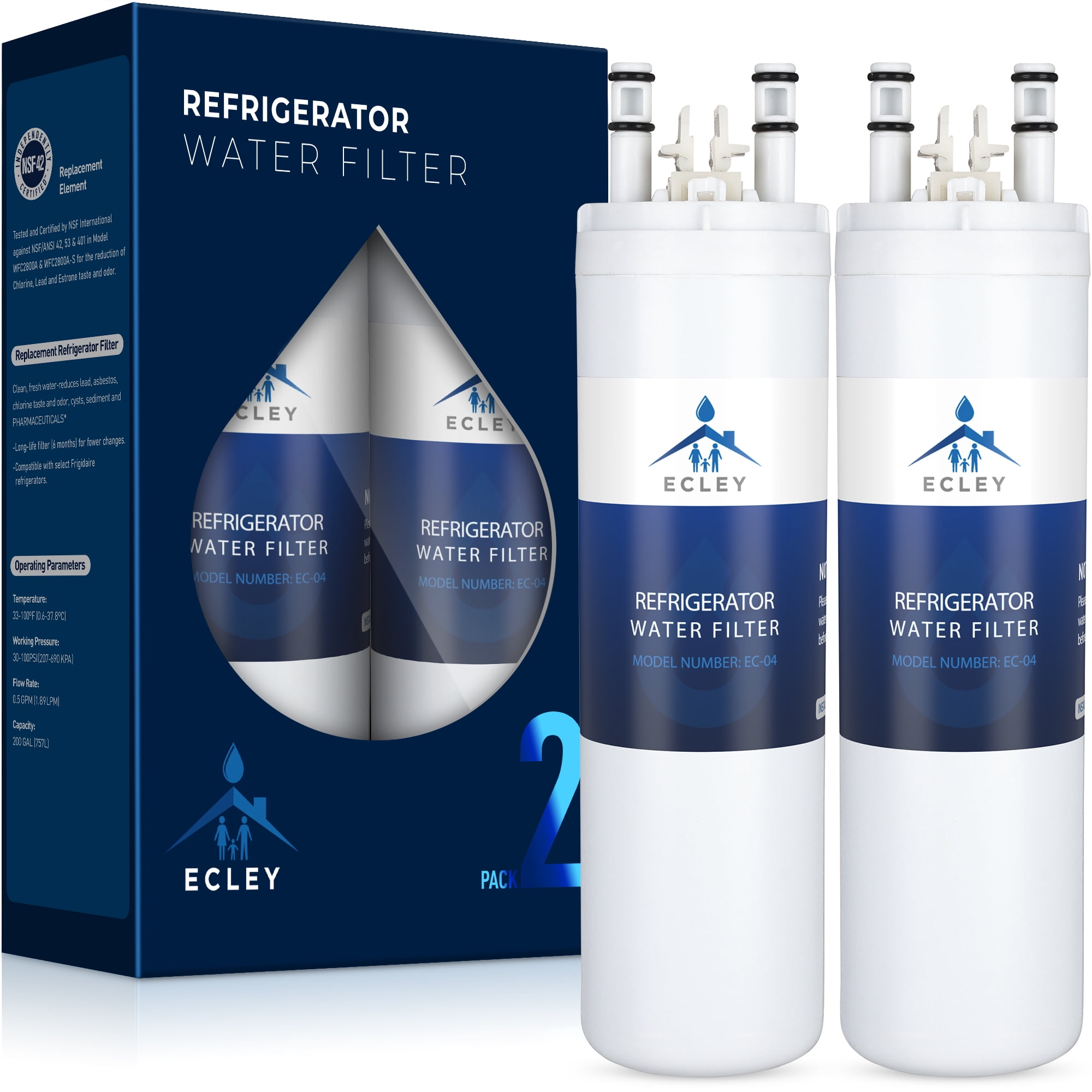 TEEHAY WF3CB Water Filter Compatible with Frigidaire WF3CB Puresource3