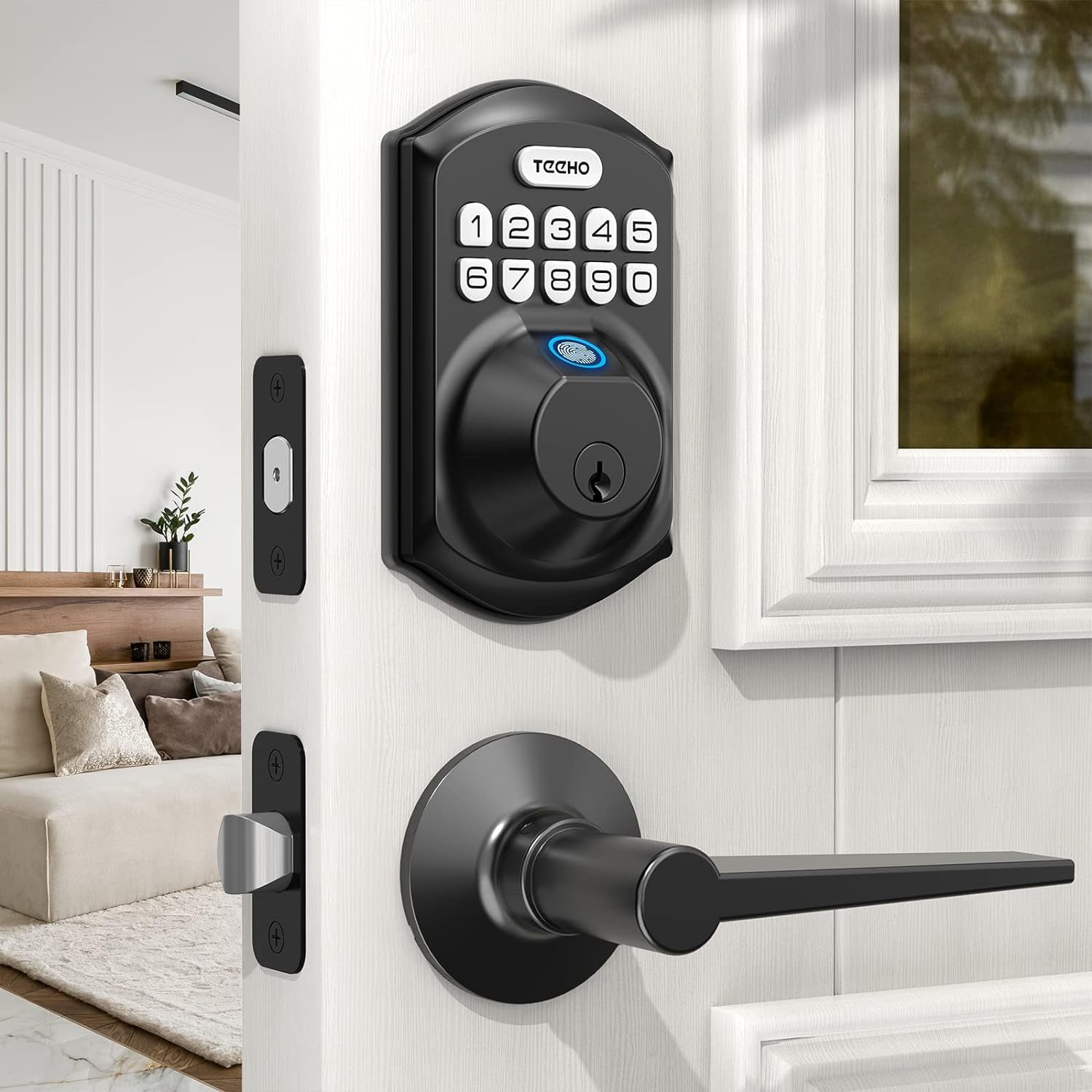 Smart Fingerprint Door Lock Biometric Keyless Entry Door Knob with