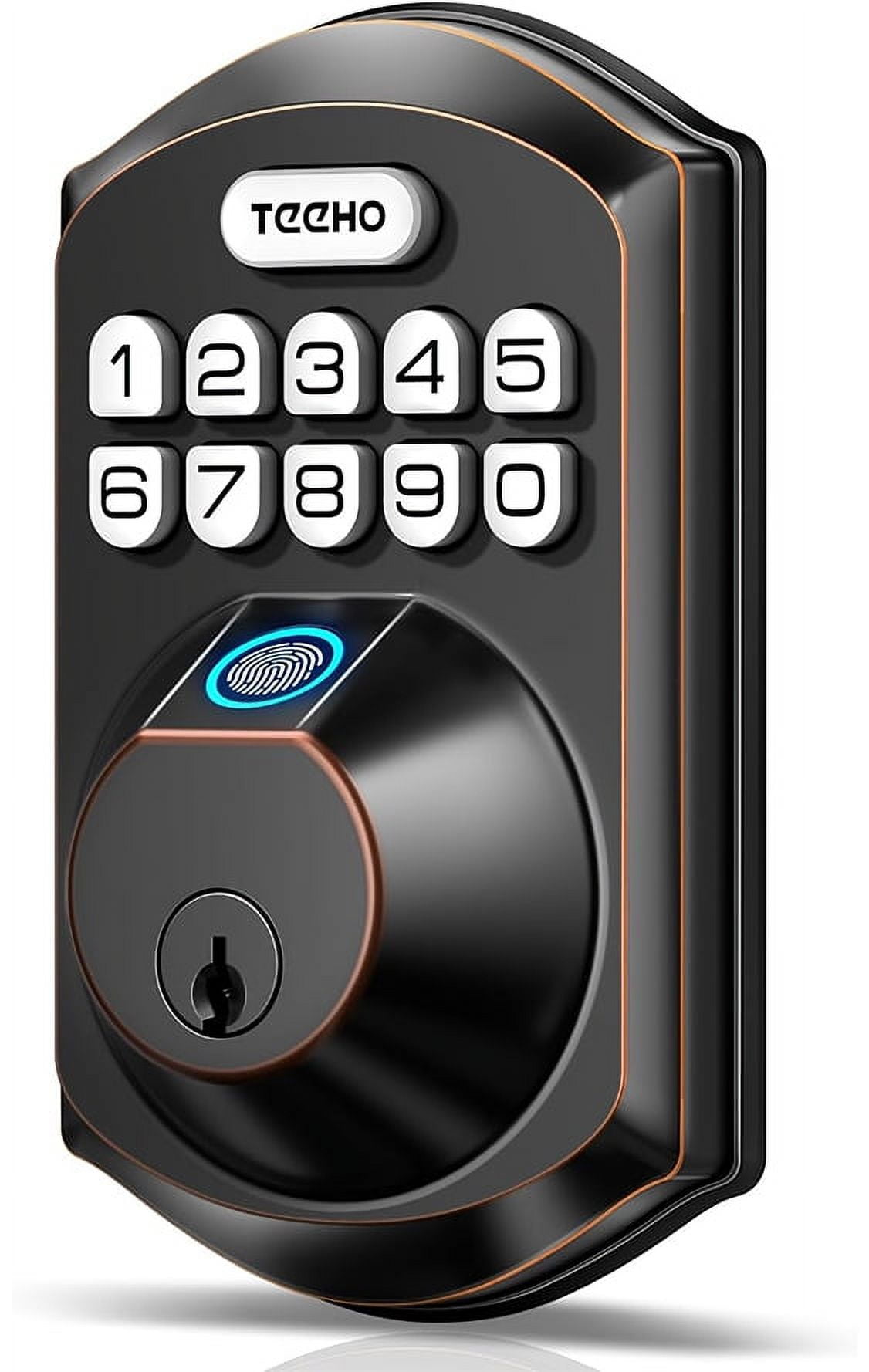 TEEHO Fingerprint Keyless Entry Keypad Smart Electronic Deadbolt Door