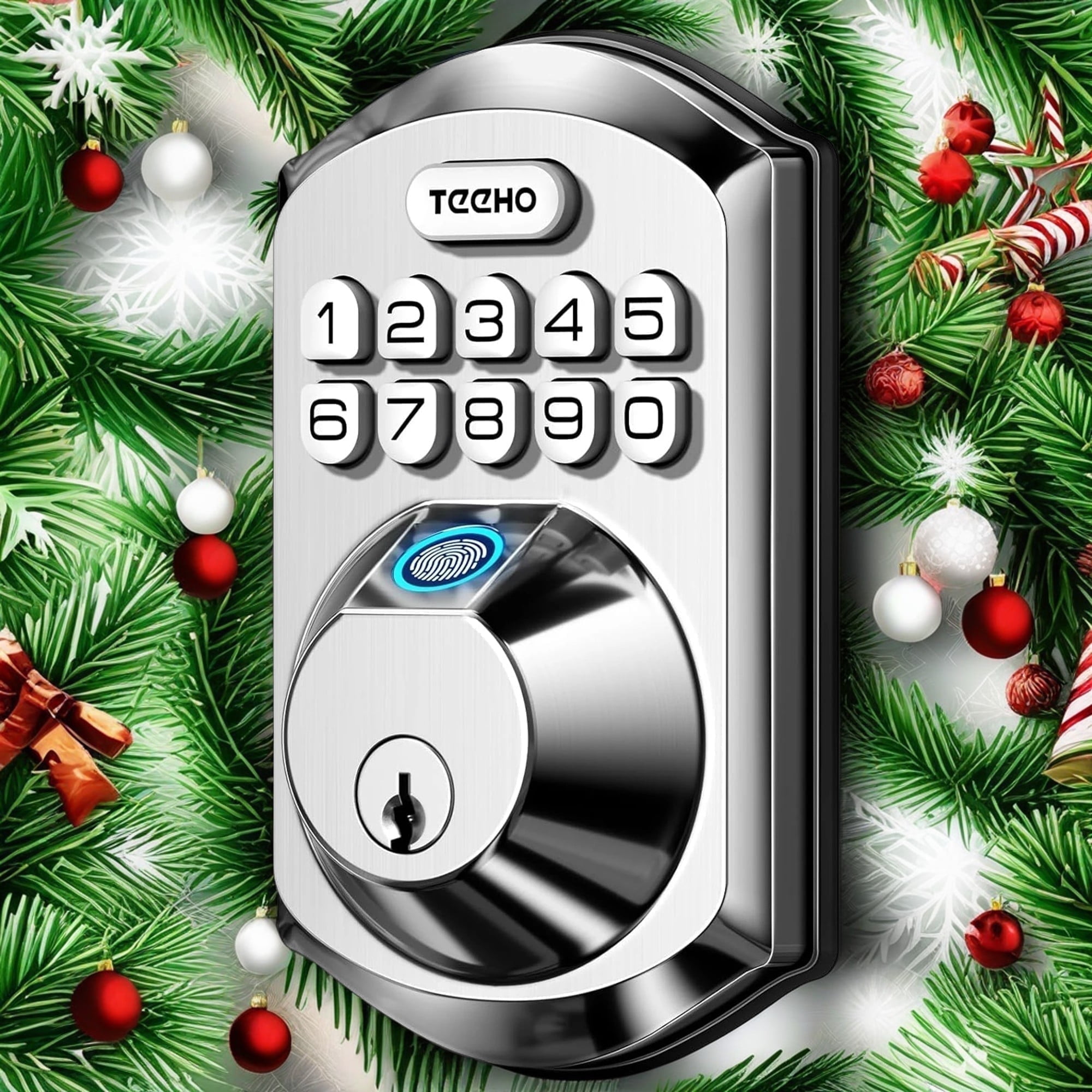 Free Shipping! TEEHO Fingerprint Keypad Keyless En