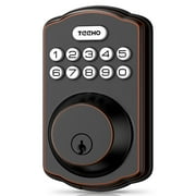 TEEHO Keyless Entry Door Lock Smart Deadbolt with Keypad for Front Door - Oil Rubbed Bronze