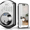 TEEHO TE002W Fingerprint Door Lock Keyless Entry Smart Deadbolt Lock