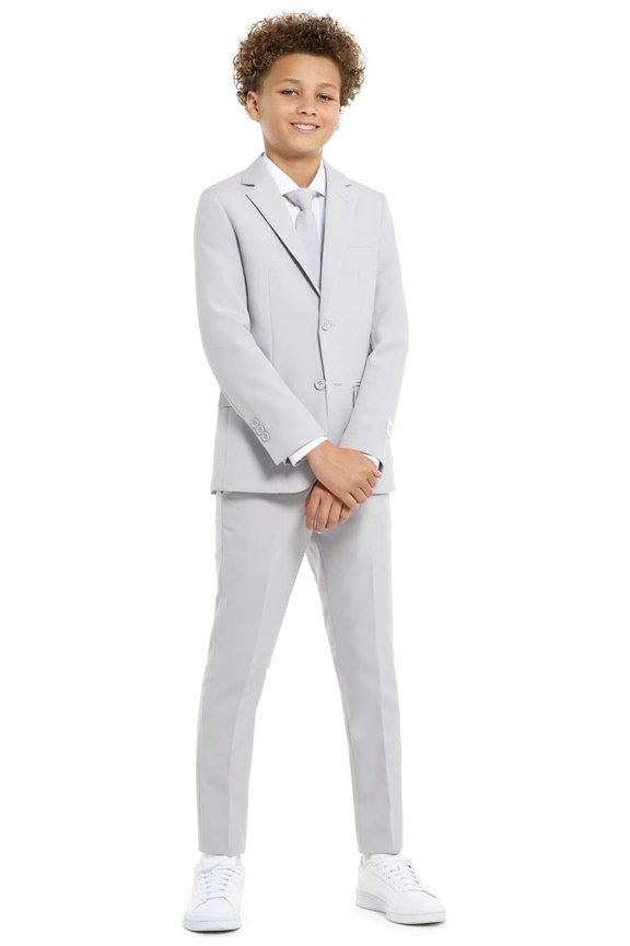Teen Boys' Suits TEEN BOYS Groovy Grey - US 14Y Grey