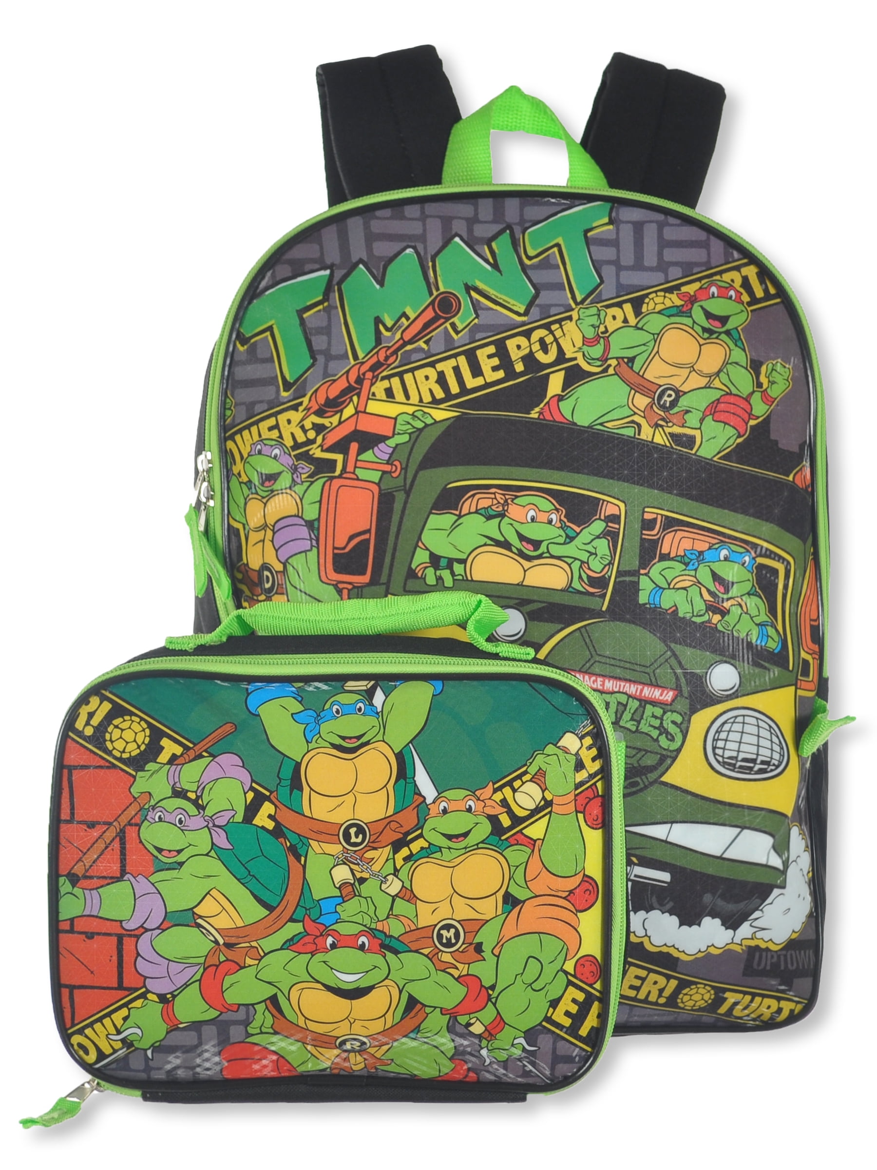 Teenage Mutant Ninja Turtles Boys' 2-Piece Backpack With Lunchbox Set ...