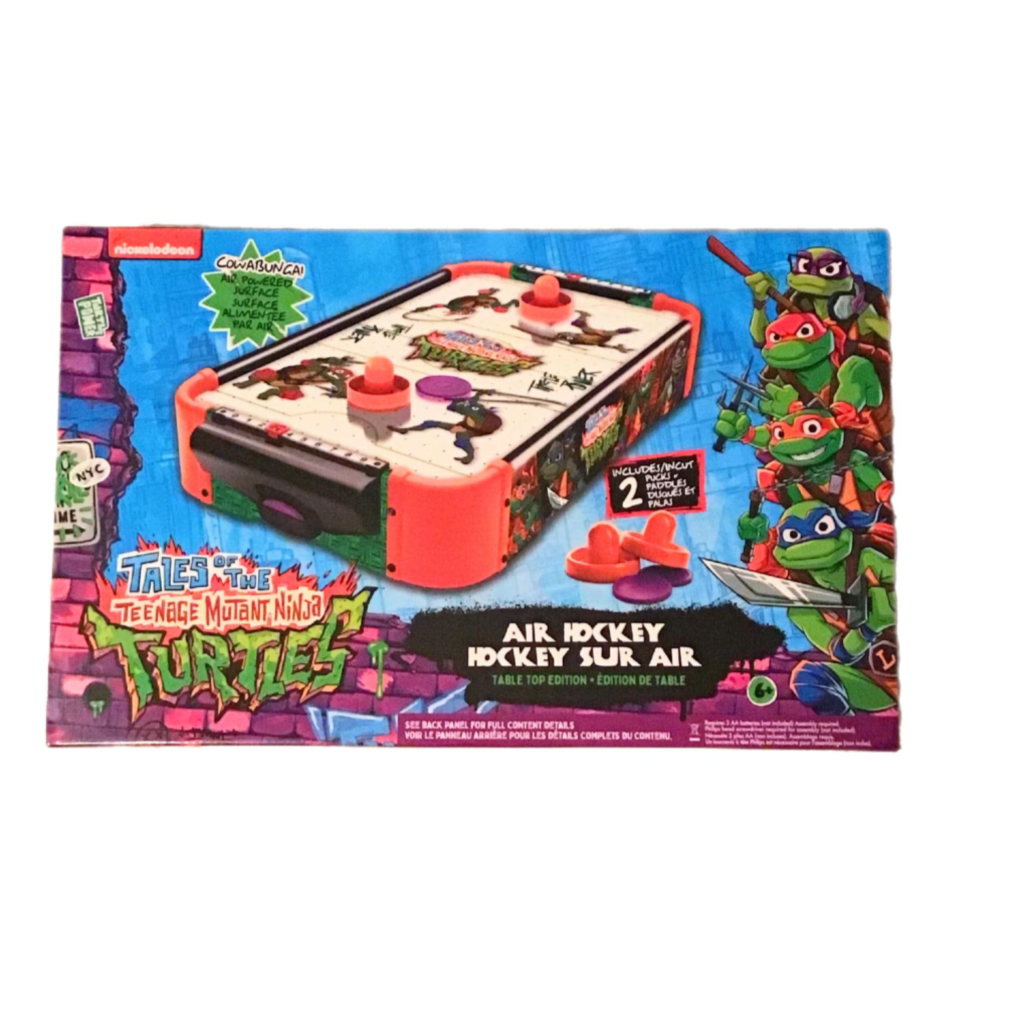 TEENAGE MUTANT NINJA TURTLES TABLETOP AIR HOCKEY NYC EDITION AIR