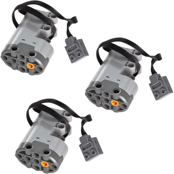 TEESE 3pcs Technic-Motor Set with Servo-Motor, Compatible with Technic-Parts, MOC Project Replacement-Parts