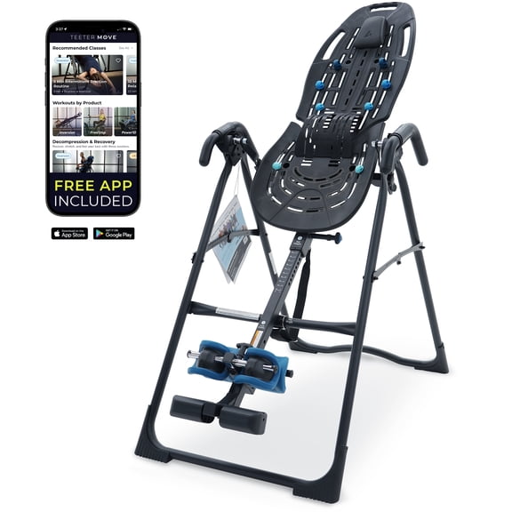 Teeter EP-560 Inversion Table w/ Accessories for Back Pain Relief – FDA-Registered, UL Safety Certified, 300 lb Capacity, Designed & Patented in USA