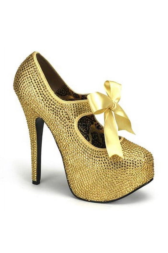 TEEZE-04R, Rhinestone  With Ribbon Bow Tie