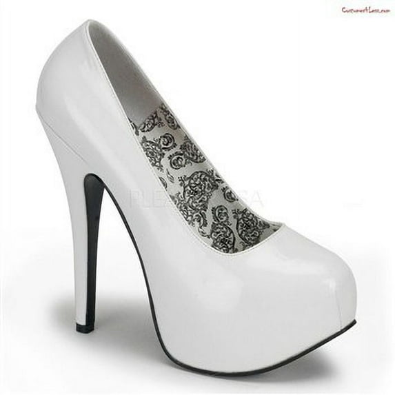 TEEZE-06W, 5 3/4" Heel, 1 3/4" Hidden Platform Pump Shoes