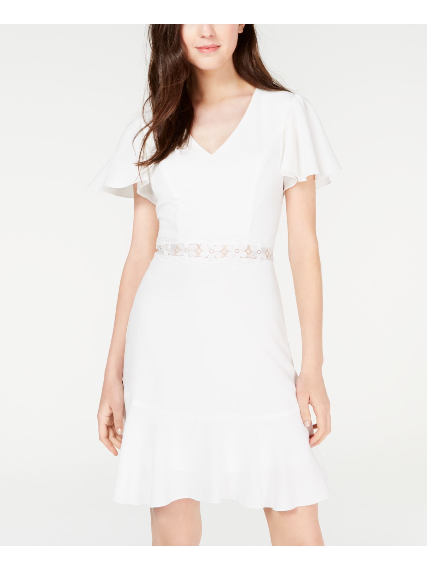 TEEZE ME Womens White Short Sleeve V Neck Mini Party Nigeria | Ubuy