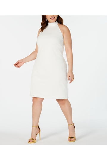 ladies white dress size 20 Plus Size Women's Crinkled Hill Tribe Cotton Tank Dress in Off White –  Harem Pants main image 1