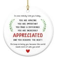 TEEZWONDER Inspirational Gifts for Women, Men Christmas Ornaments