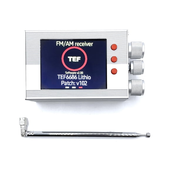 TEF6686 All Band Radio 3.2inch LCD Portable Shortwave Radios Receiver LW/MW/SW/FM/AM with Antenna Built-in Speaker