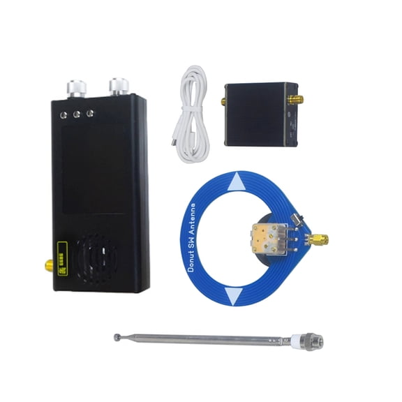 TEF6686 Radio Receiver All Band FM/MW/Shortwave HF/LW Radio Portable Radio with Donut Antenna Amplifier Black