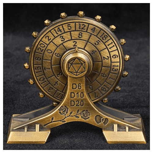 TEG - Brass w/ Black All-in-One Dice Spin-Wheel