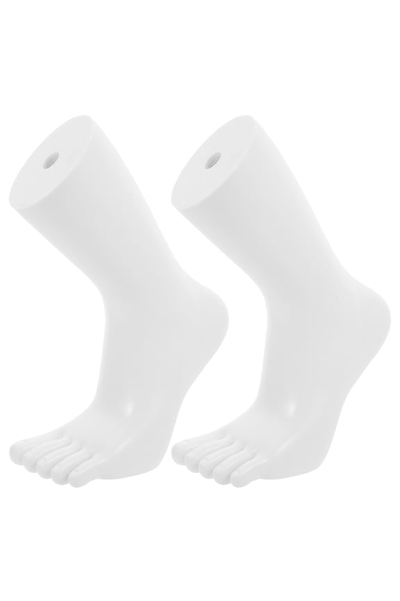 1 Pair Foot Mannequin Toe Socks Display Stand Shoes Support Fake Leg For Retail Stores