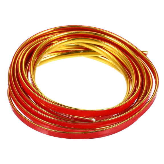 TEHAUX 1 Roll of Flexible Trim Caulk Strip Peel and Stick Trim Self-adhesive Wall Corner Trim Corner Molding Trim