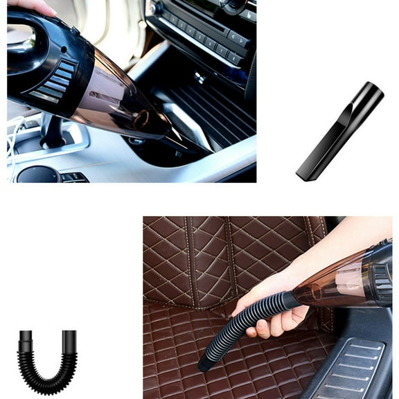 TEHAUX 1 Set Car Wash Vacuum Cleaner with 12V Wired Power for Vehicle Interior Cleaning Low Noise Operation