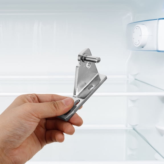 TEHAUX Heavy Duty Refrigerator Door Hinge Stainless Steel Silver Easy to Install 1Set