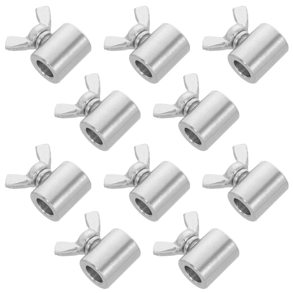 TEHAUX 10Pcs Steel Wire Rope Clip Clamps with Antislip Feature and Easy Setup for Outdoor Applications