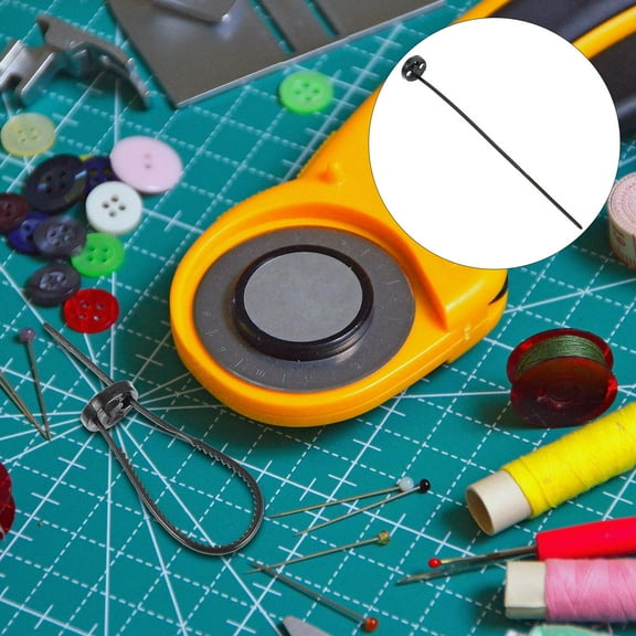 TEHAUX No Sew Button Kit Black Plastic 10Pcs Reusable 3.5x0.4x0.4in