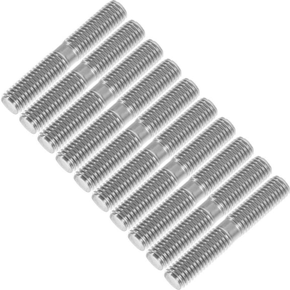 TEHAUX 10 Pcs Double-headed Screw Double-end Bolt Dual Heads Bolts