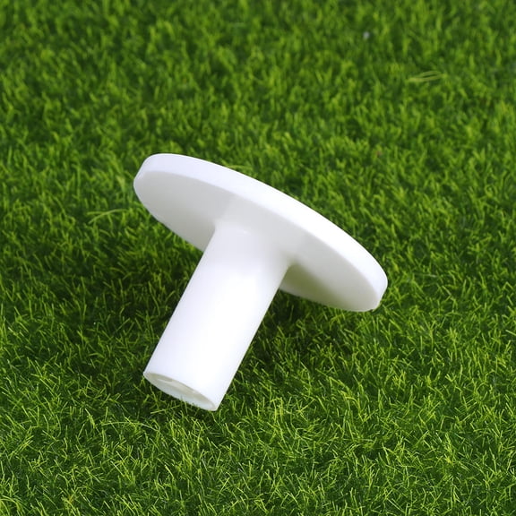 TEHAUX 10Pcs White Rubber Mat Tees for Golf Use Lightweight and Durable Stand