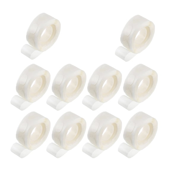 TEHAUX 10 Rolls Double-Sided Transparent Craft Tape with Strong Adhesive, Multipurpose for Office, Bathroom, Projects, and More