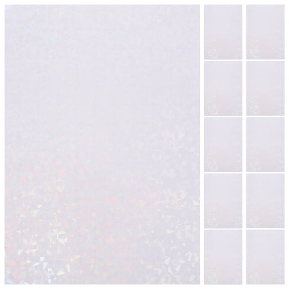 TEHAUX  10 Sheets Sticker Holographic Cold Laminating Film