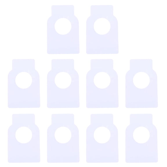 TEHAUX Erasable Blank Labels Practical Design White 100Pcs 3.5x2.4x0.04In