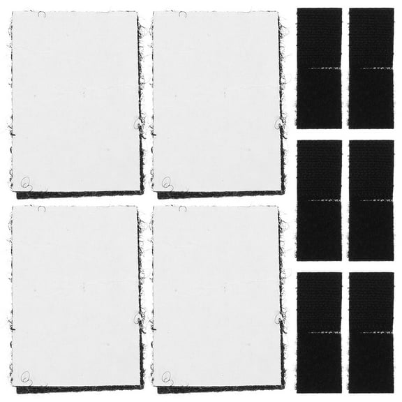 TEHAUX Carpet Adhesive Stickers Black Nylon Rug Pads for Floor Carpets Non- 100 Set and Easy to Use