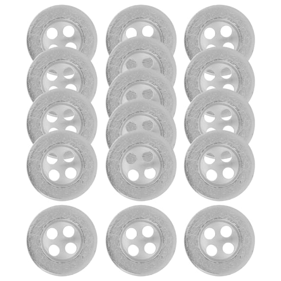 TEHAUX 100Pcs Silver Diy Clothes Buttons for Christmas and Birthday