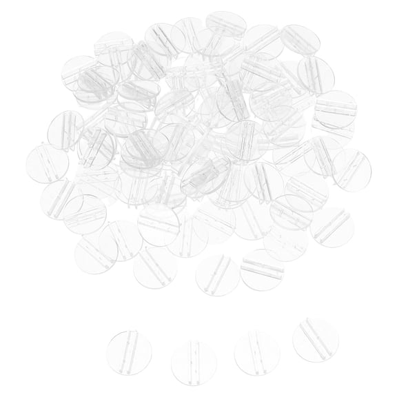 TEHAUX 100Pcs Plastic Card Holder Stand with Nonslip Base for Business Cards and Menus