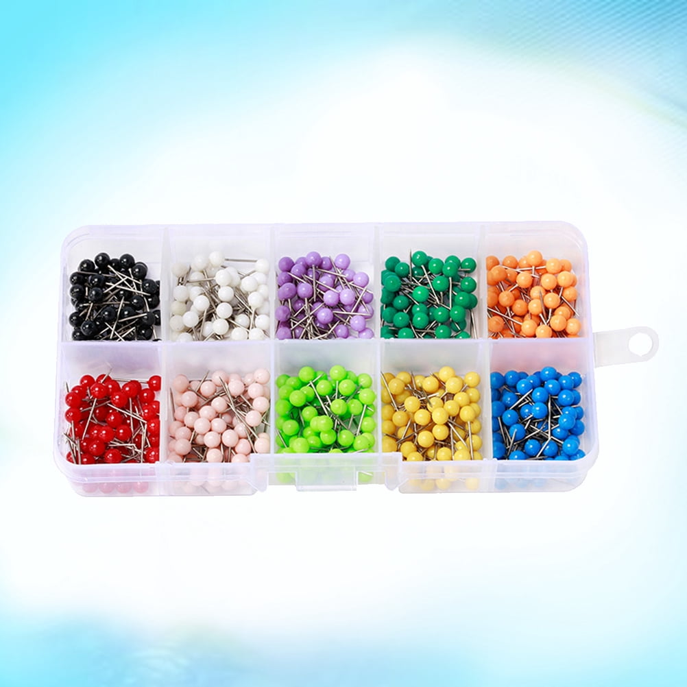 TEHAUX 10Grid Threading Tool Sewing Dressmaker Assorted Color 4MM Ball ...