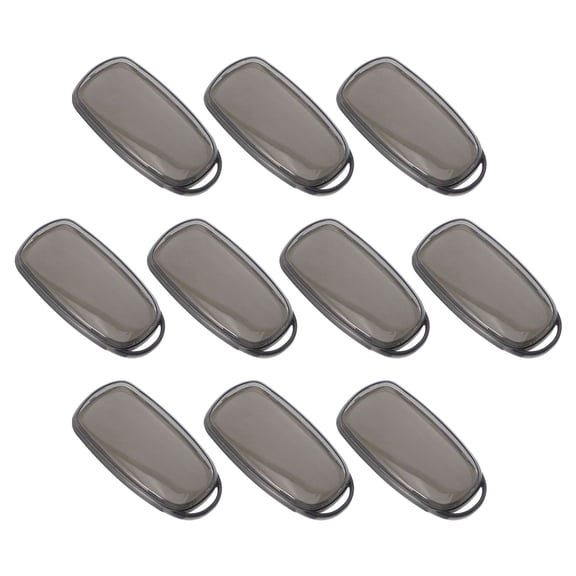 TEHAUX 10Pcs Car Key Protective Cover Black Silicone Case for Car Remote Key Fob with Precise Fit