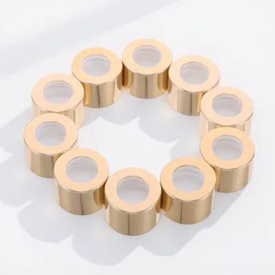 TEHAUX 10Pcs Diffuser Replacement Lids Golden Aluminum Alloy Built to Last for Living Room Decor