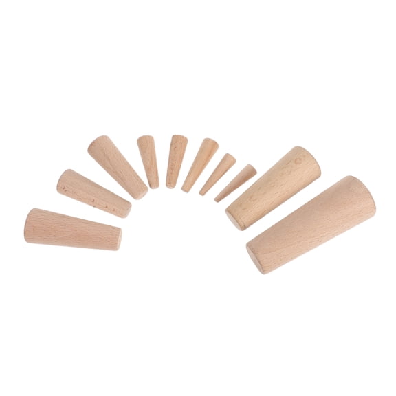 TEHAUX 10Pcs Marine Boat Wooden Conical Bungs Plugs for Emergency Water Blockage on Yachts