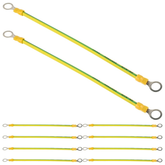 TEHAUX 10Pcs Battery Cable Ground Wire Copper Automotive Grounding Cable PVC for Electrical Stability