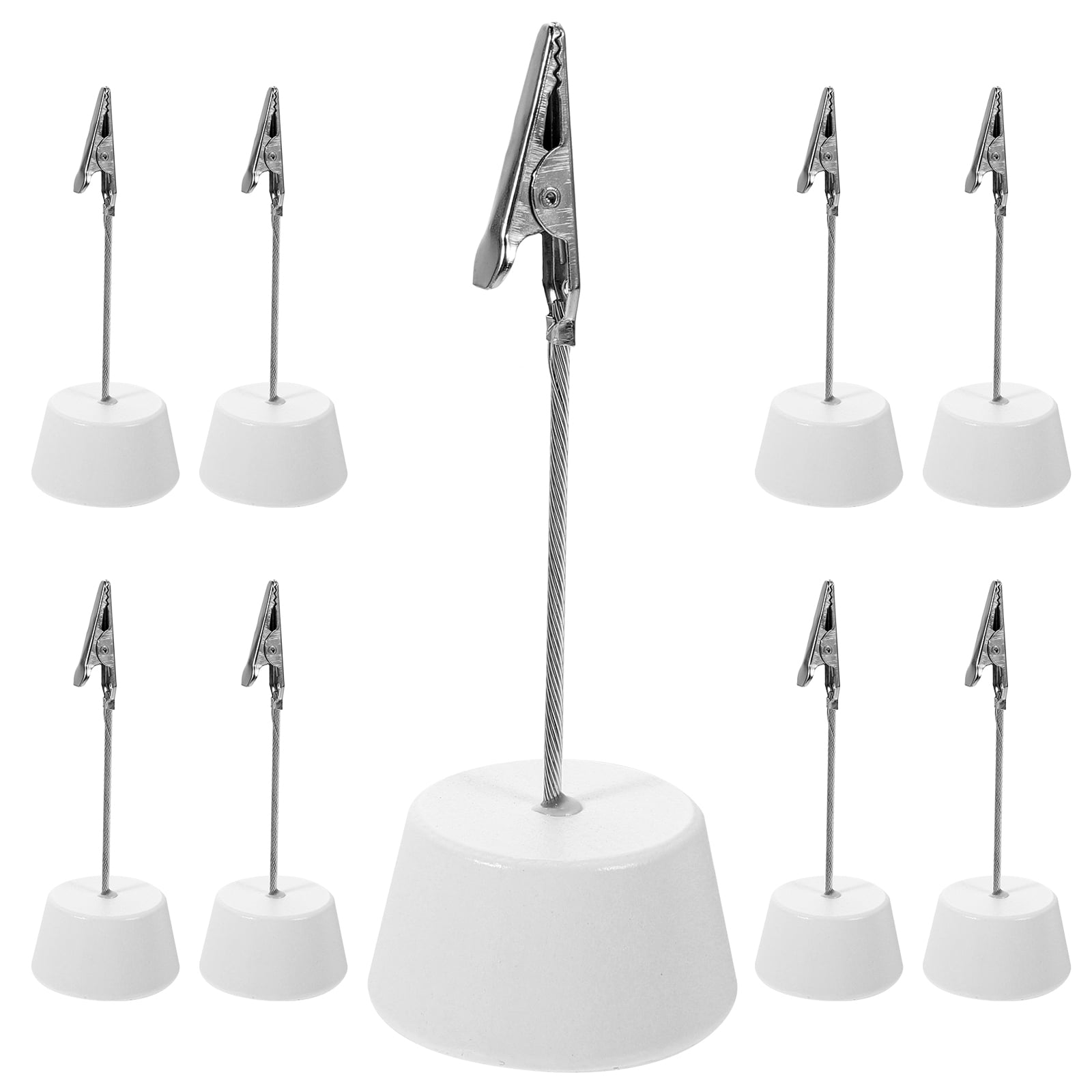 Photo Keeping Stand TEHAUX 10Pcs Photo Holder Stand Wooden Rectangular Base for Display ...