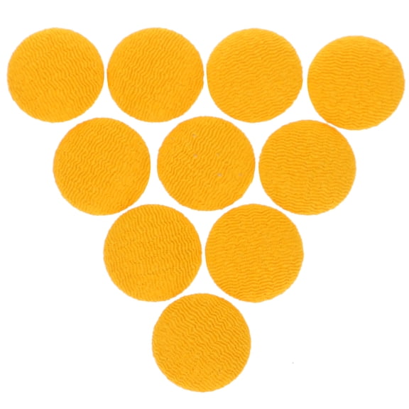 TEHAUX 10Pcs Round Sewing Button for DIY Clothing and Jackets in Yellow