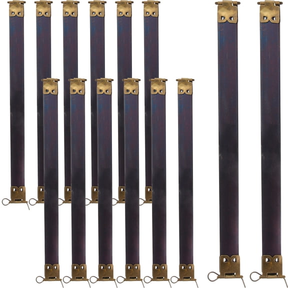 TEHAUX 10Pcs Durable Dark Brown Metal Flex Frame Bag Closures for Craft Handbag Assembly