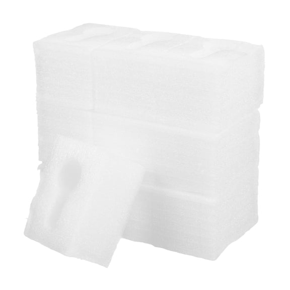 TEHAUX Bottle Protectors Bottle Cap Protective Sleeve White EPE Foam 10Pcs Rectangular Design