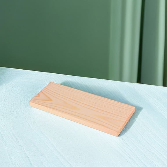 TEHAUX 10Pcs Wood Boards for Crafts Unfinished Rectangular Wood Panels for Home Decor