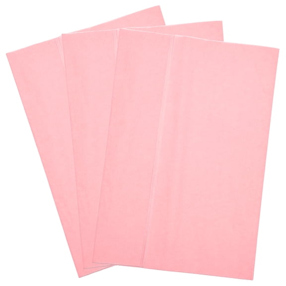 TEHAUX 120 Sheets Pink Rectangular Bouquet Liner Paper for Seasonal Gifting