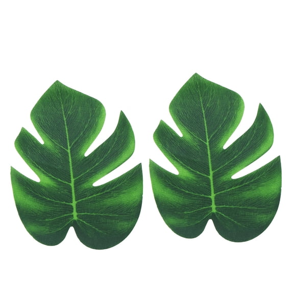 TEHAUX Green Artificial Plants Realistic Fake Leaves for Party 12Pcs